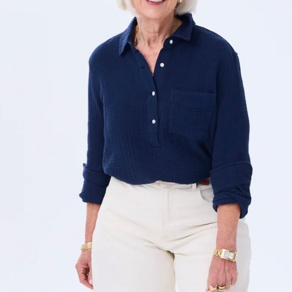 Alice Walk Cloud Organic Cotton Triple Gauze Top - Picture 4 of 7
